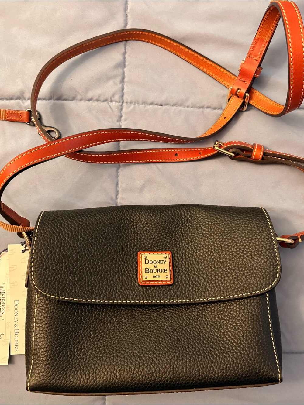 Authentic Dooney & Bourke Rena Pebble Grain Crossbody – Black (R1297BL)